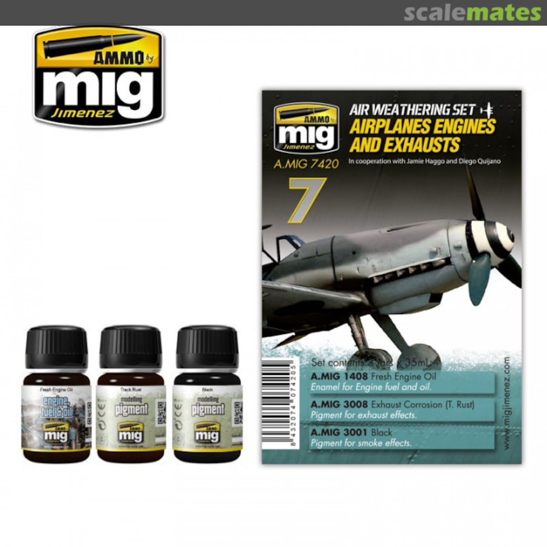 Boxart Airplanes Engines and Exhausts  Ammo by Mig Jimenez