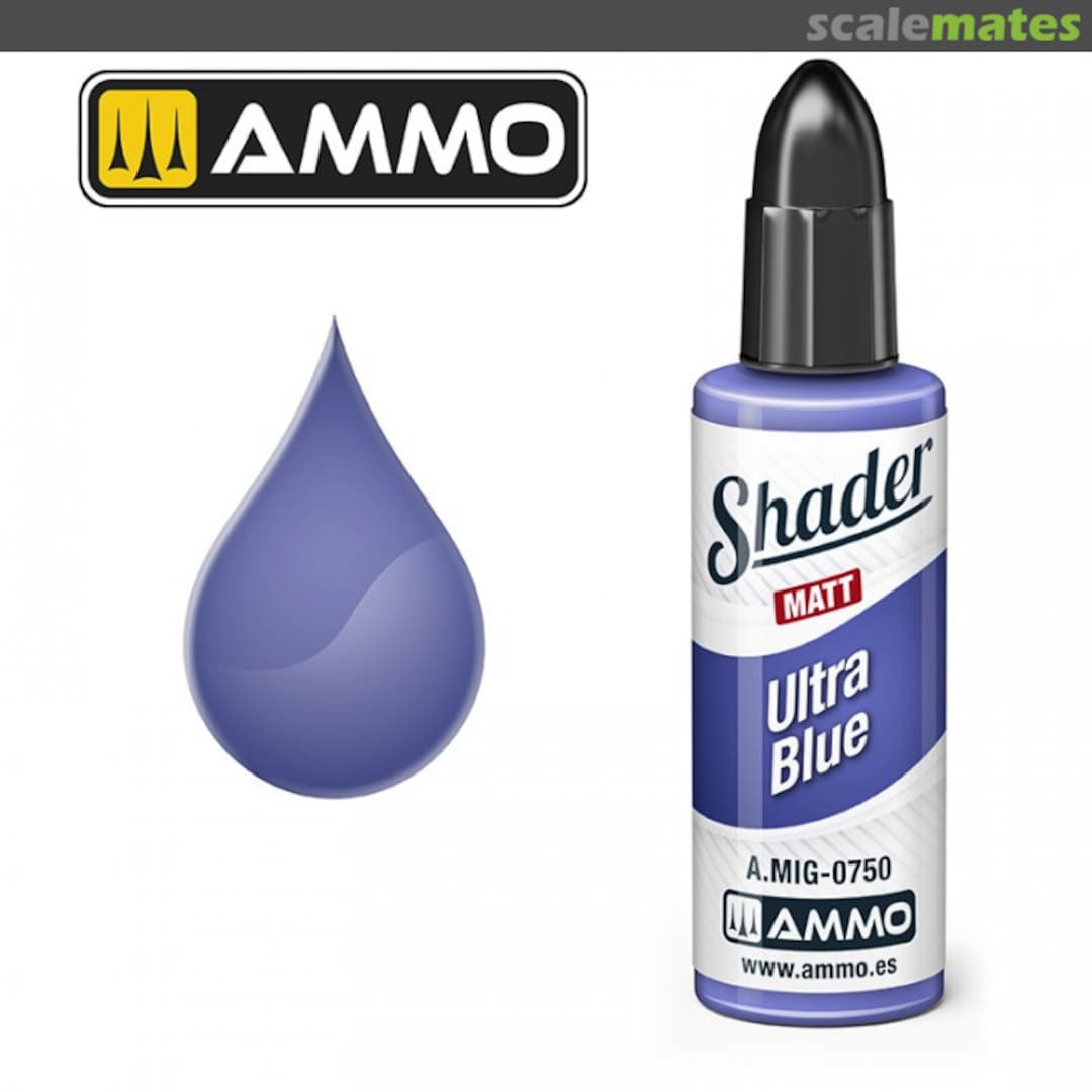 Boxart Ultra Blue Shader A.MIG-0750 Ammo by Mig Jimenez