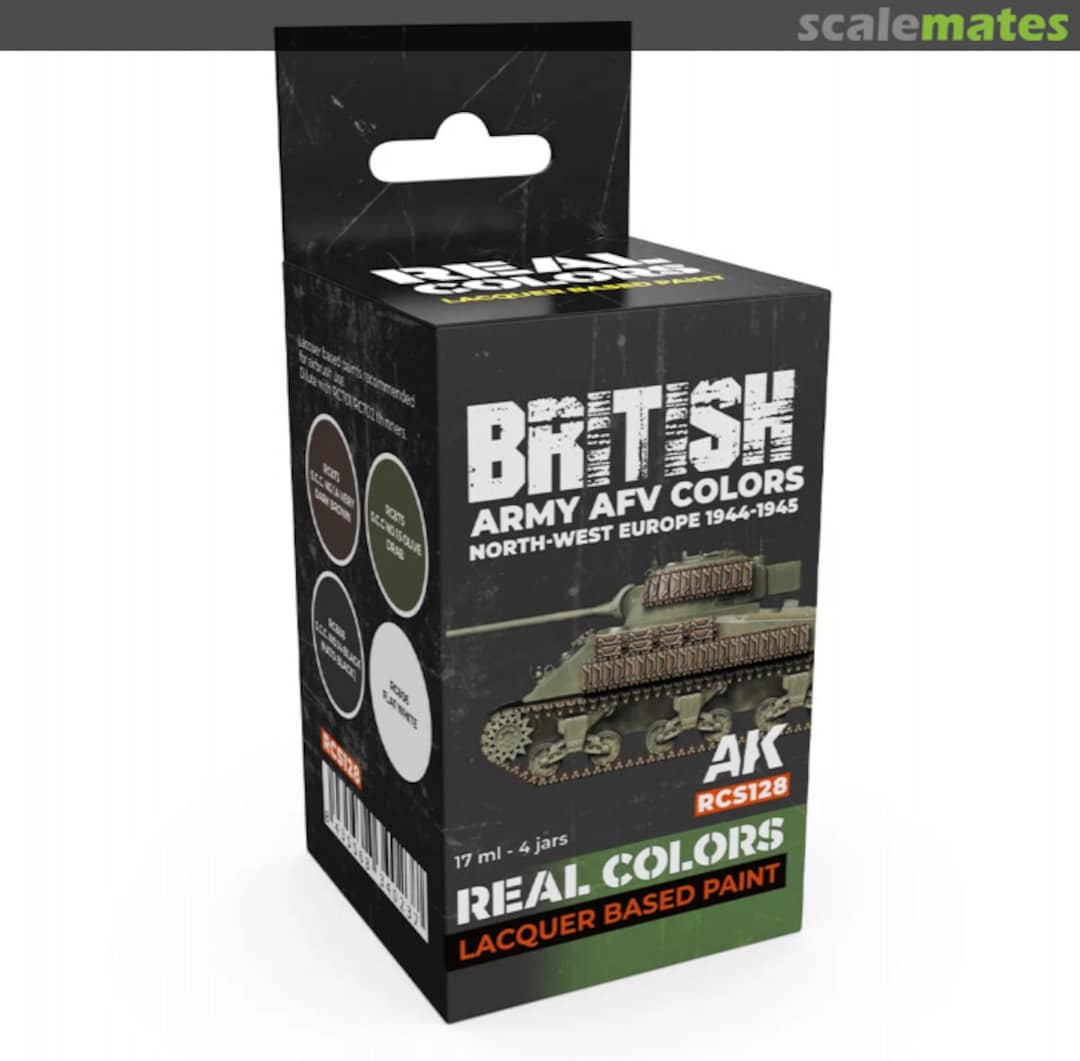 Boxart British Army AFV Colours.  North-West Europe 1944-1945  AK Real Colors