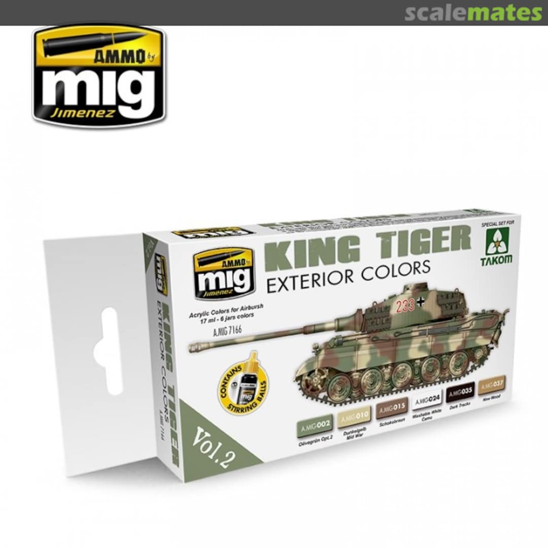 Boxart King Tiger Exterior Color (Special Takom Edition) Vol.2  Ammo by Mig Jimenez