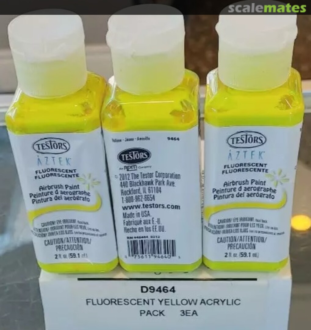 Boxart Aztek Fluorescent Yellow  Testors