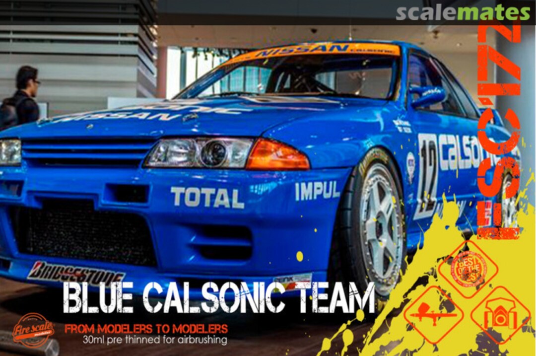 Boxart Calsonic Team Blue  Fire Scale Colors