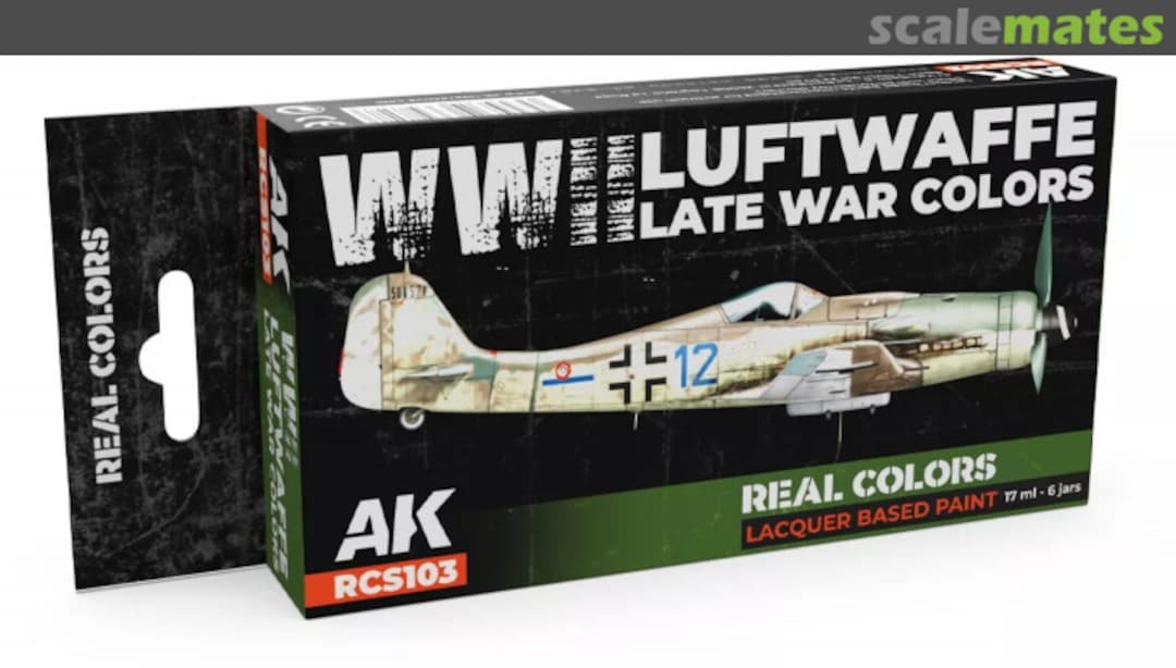 Boxart WWII Luftwaffe Late War Colors AK Real Colors Boxart WWII Luftwaffe Late War Colors AK Real Colors