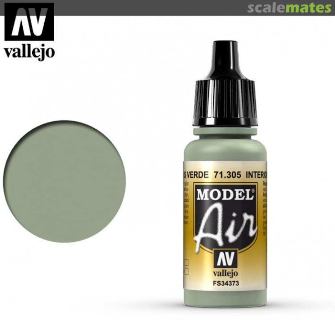 Boxart Interior Grey Green - FS34373 71.305 Vallejo Model Air Boxart Interior Grey Green - FS34373 71.305 Vallejo Model Air