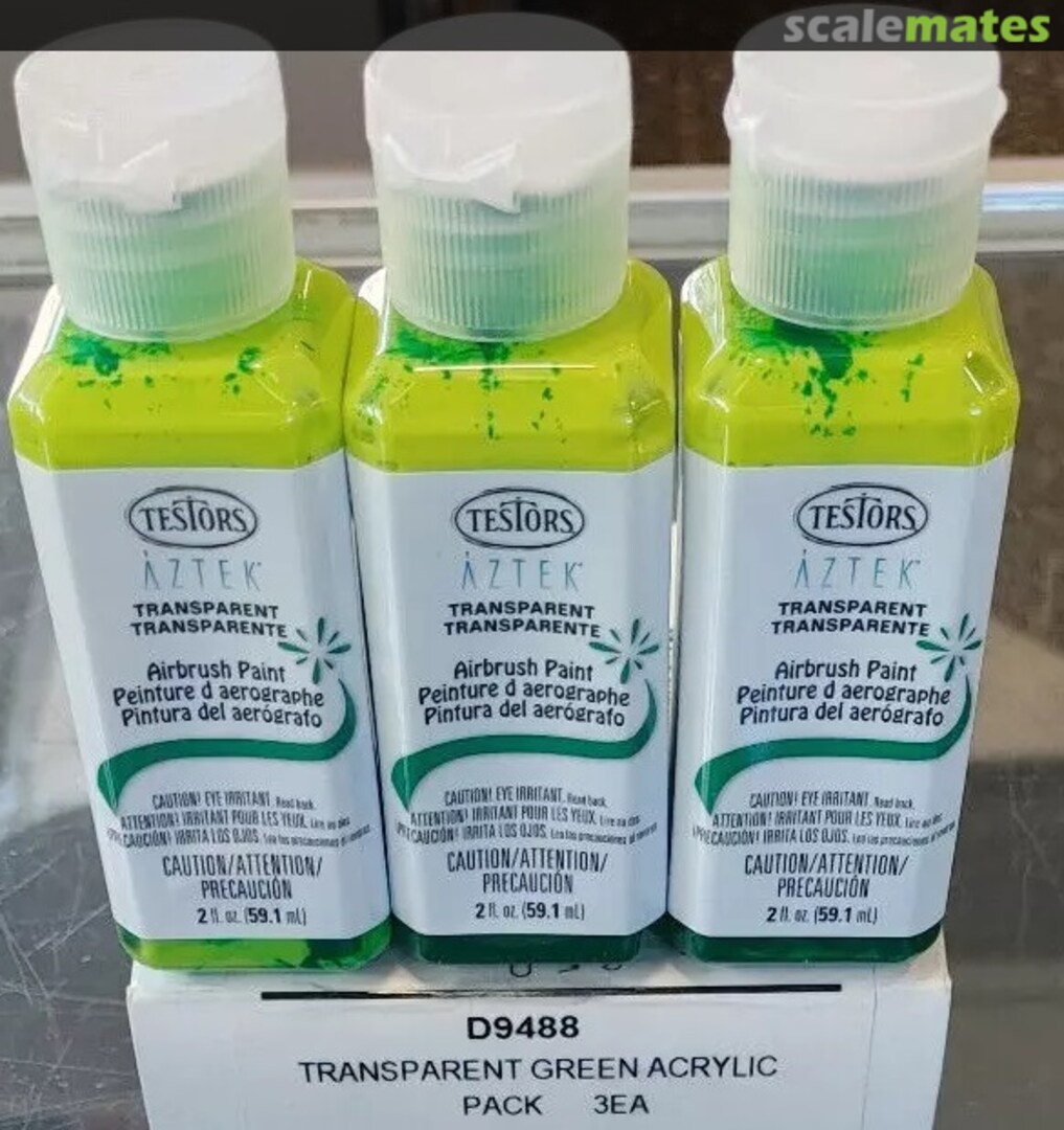 Boxart Aztek Transparent Green  Testors