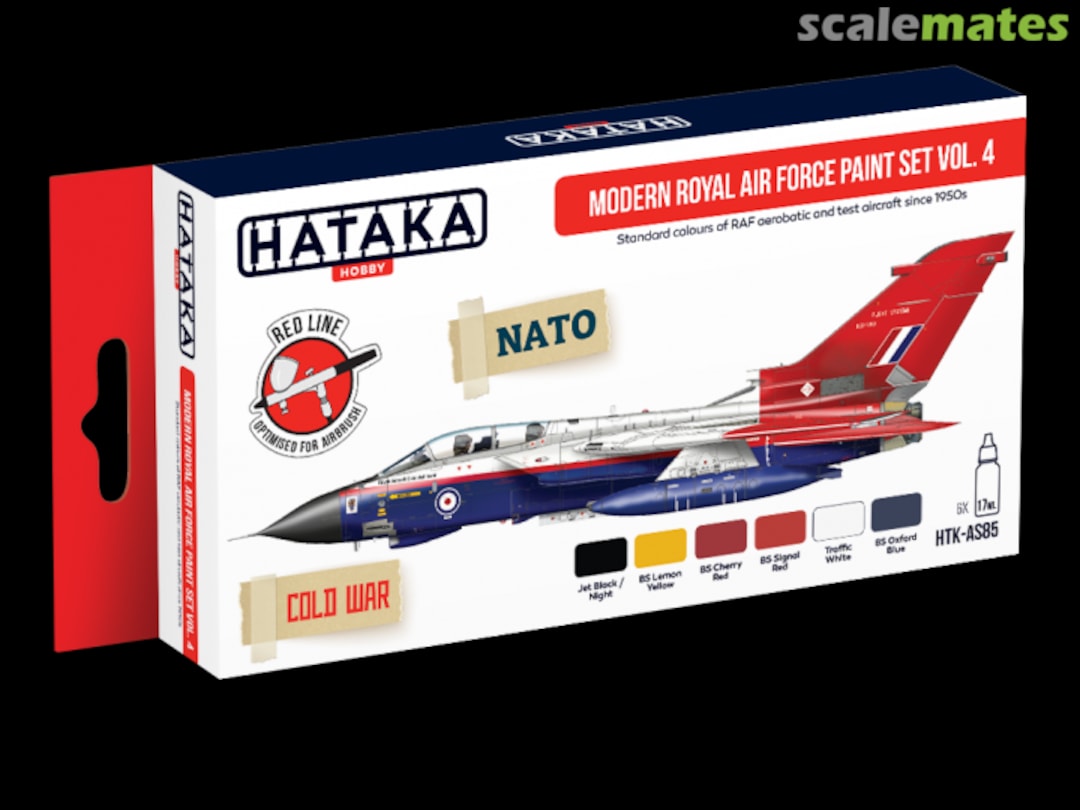 Boxart Modern Royal Air Force Paint set vol. 4 HTK-AS85 Hataka Hobby Red Line
