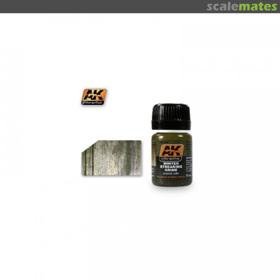 Boxart Winter Streaking Grime: Grey Brown for Winter Vehicles AK 014 AK Interactive Boxart Winter Streaking Grime: Grey Brown for Winter Vehicles AK 014 AK Interactive