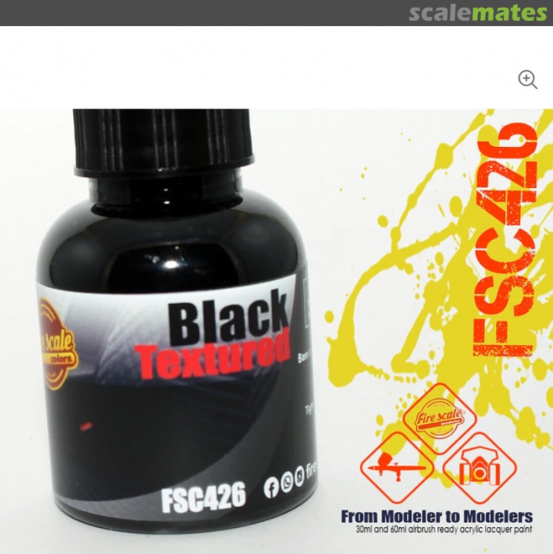 Boxart Black Textured Design  Fire Scale Colors