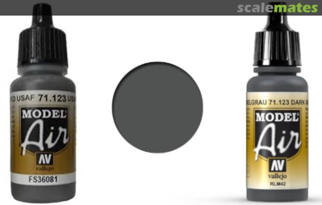 Boxart USAF Dark Grey RLM 42 71.123 Vallejo Model Air Boxart USAF Dark Grey RLM 42 71.123 Vallejo Model Air