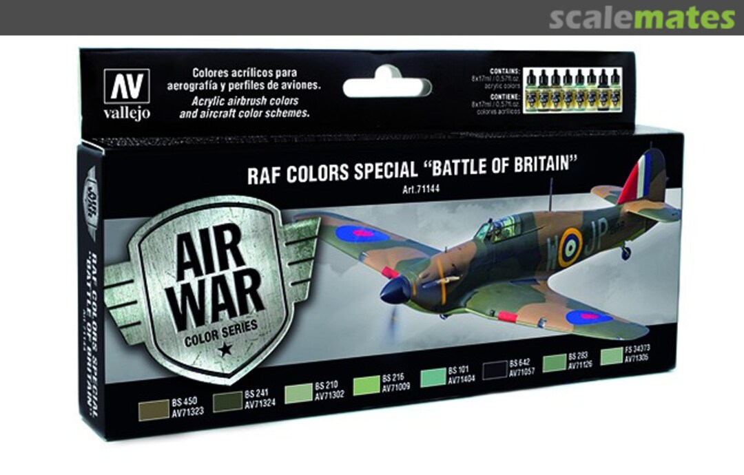 Boxart RAF Colors Special "Battle of Britain" - Set 71.144 Vallejo Model Air Boxart RAF Colors Special "Battle of Britain" - Set 71.144 Vallejo Model Air