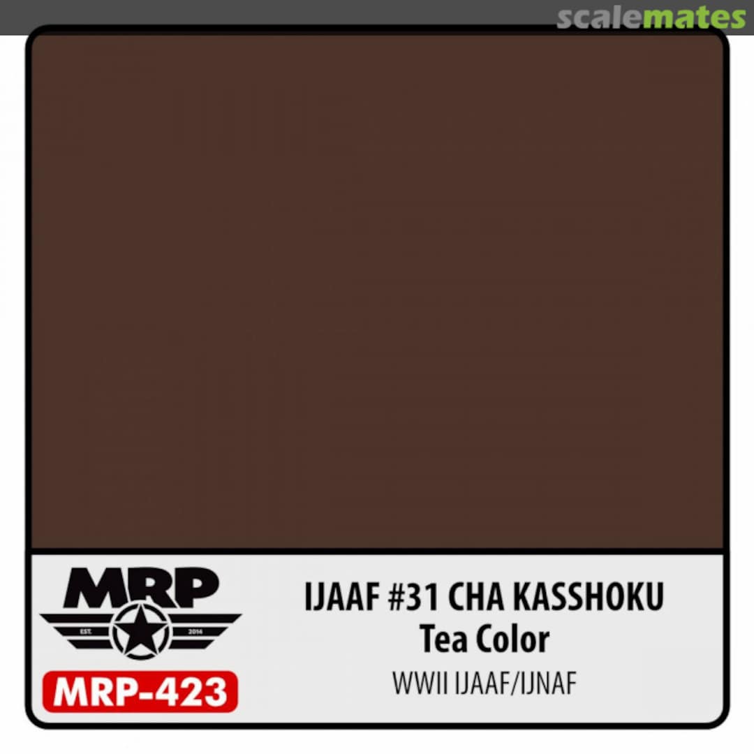 Boxart IJAAF #31 Cha Kasshoku (Tea color) (WWII IJAAF/IJNAF) MR.Paint Boxart IJAAF #31 Cha Kasshoku (Tea color) (WWII IJAAF/IJNAF) MR.Paint