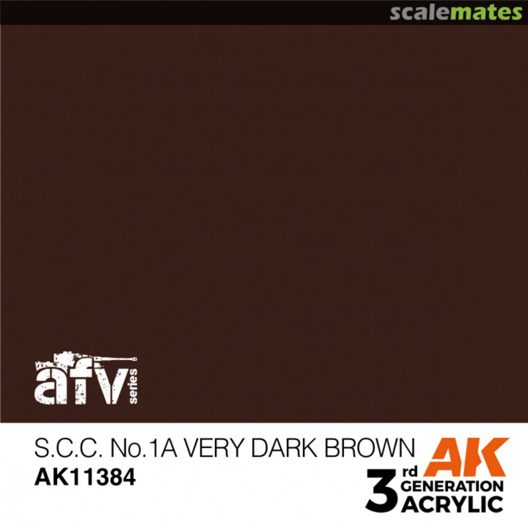 Boxart S.C.C. No.1A Very Dark Brown AK 3rd Generation - AFV Boxart S.C.C. No.1A Very Dark Brown AK 3rd Generation - AFV
