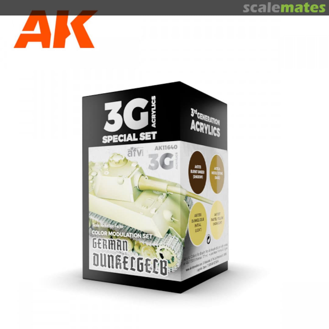 Boxart German Dunkelgelb Modulation Set   AK 3rd Generation - AFV
