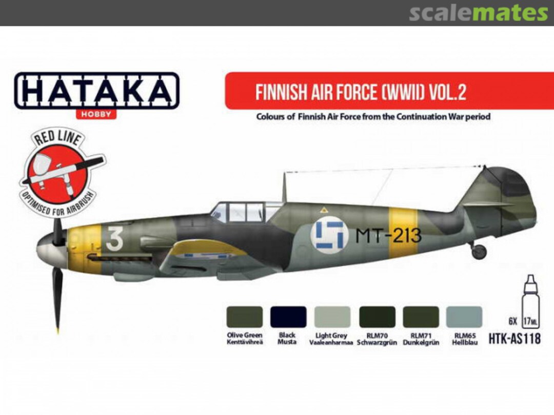Boxart Finnish Air Force (WWII) Vol.2  HTK-AS118 Hataka Hobby Red Line
