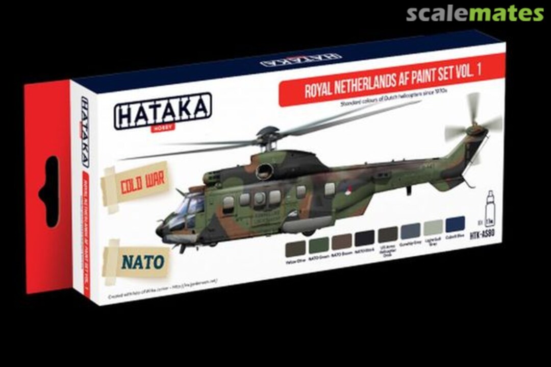 Boxart Royal Netherlands AF Paint Set Vol.1 HTK-AS80 Hataka Hobby Red Line Boxart Royal Netherlands AF Paint Set Vol.1 HTK-AS80 Hataka Hobby Red Line