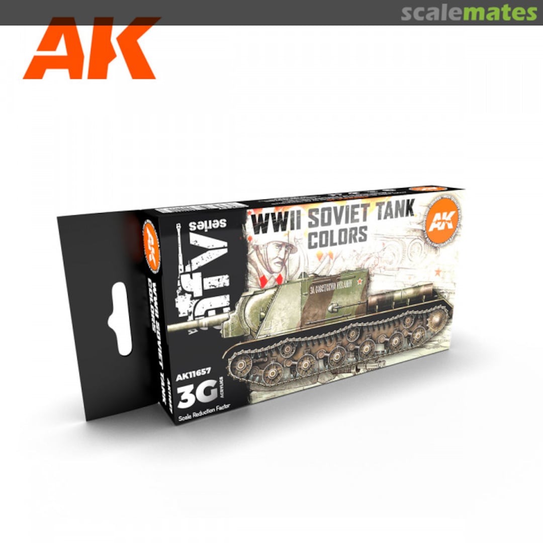 Boxart WWII Soviet Tank Colors  AK 3rd Generation - AFV