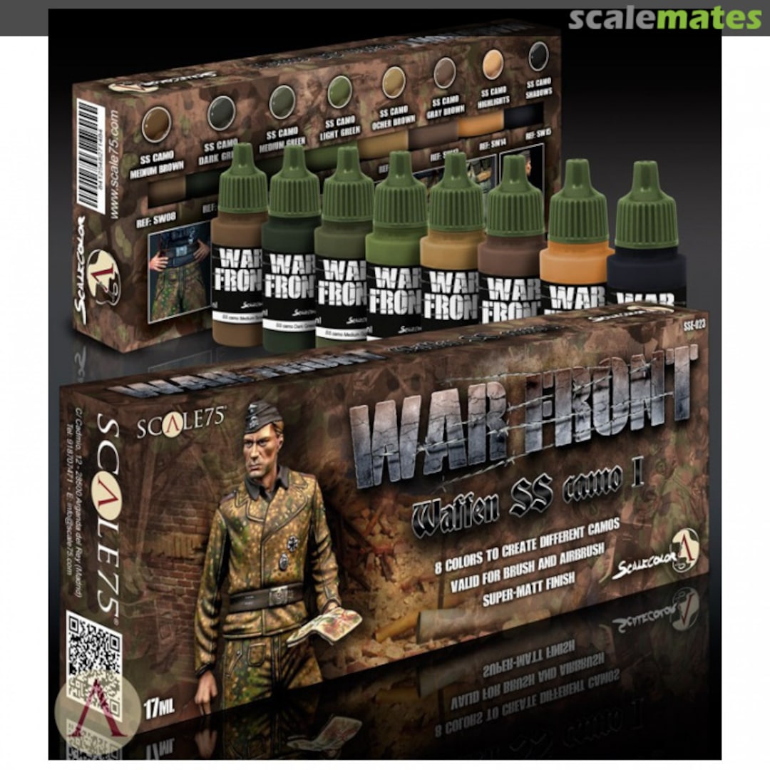 Boxart Waffen SS Camo I Paint Set  Scale75