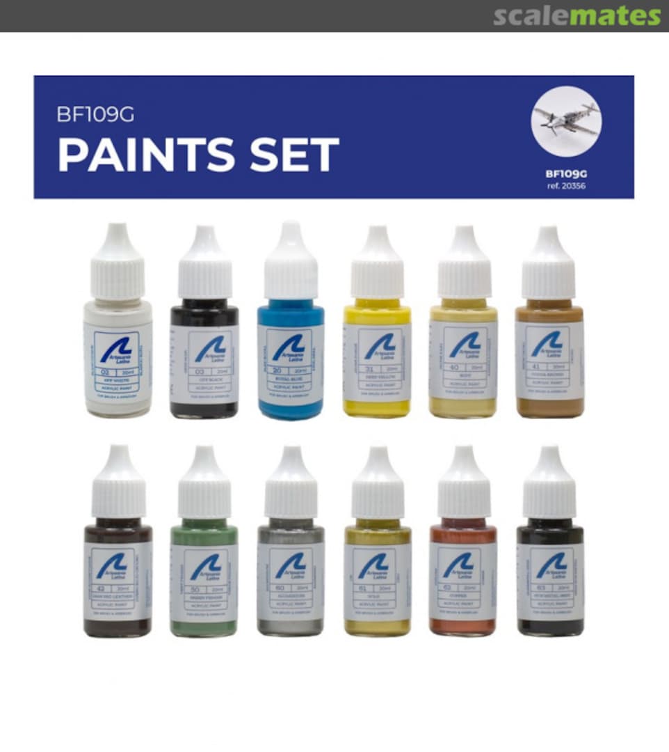 Boxart BF109G PAINTS SET 277PACK5 Artesania Latina