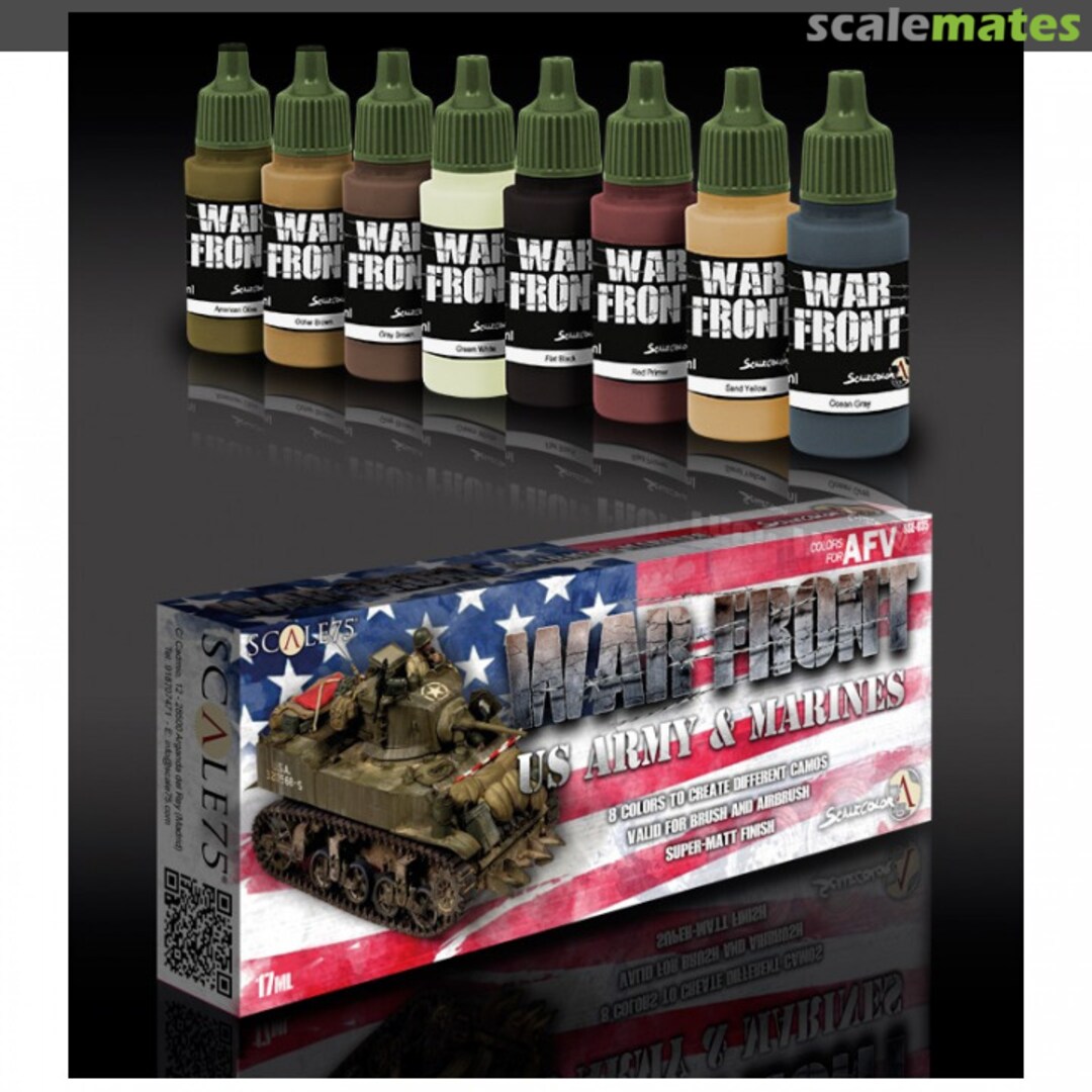 Boxart US Army and Marines Paint Set  Scale75