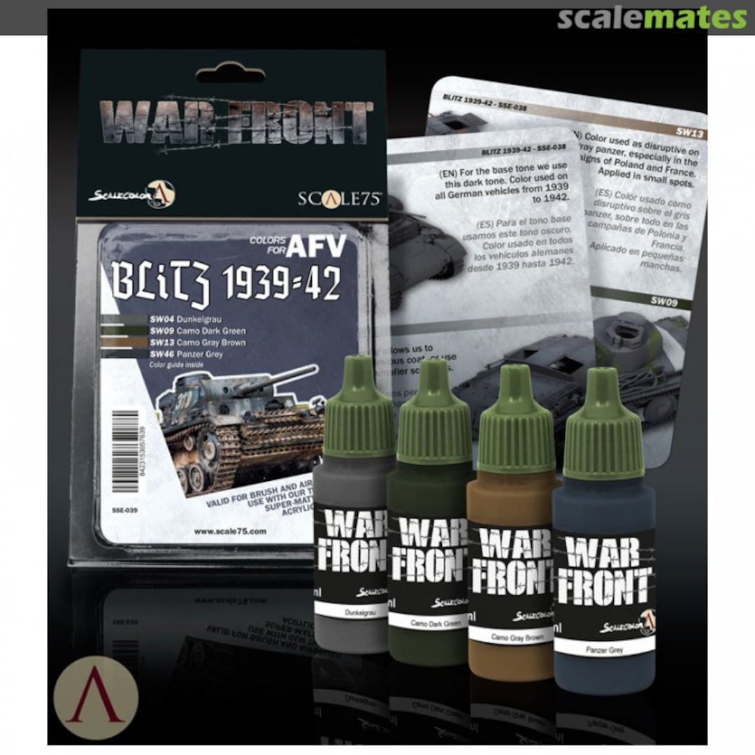 Boxart AFV - Blitz 1939-42 Paint Set  Scale75