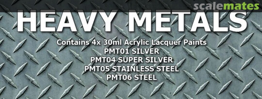 Boxart Heavy Metals Colour Set - (PMT01, PMT04, PMT05, PMT06) SET03 SMS