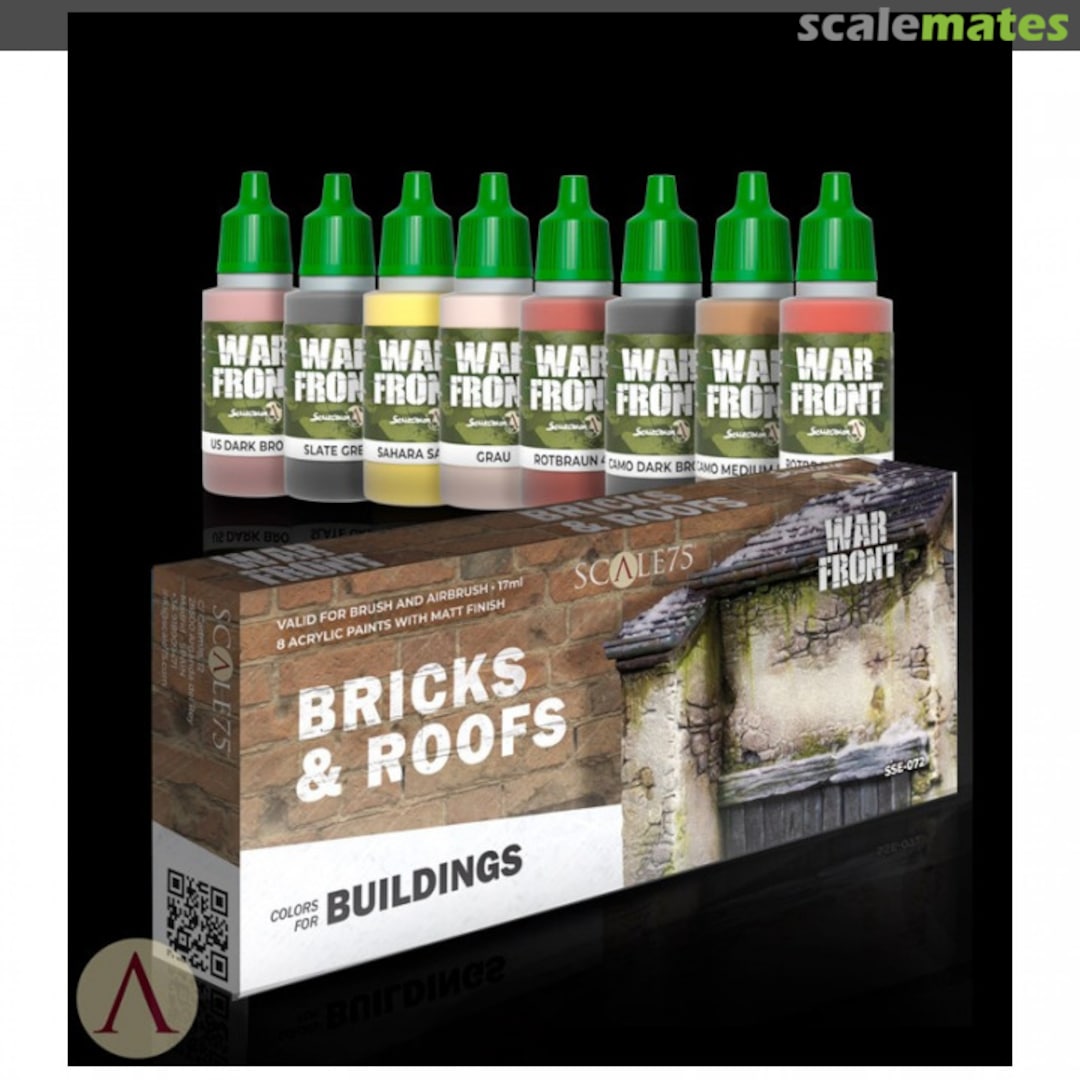 Boxart Bricks & Roofs Paint Set  Scale75