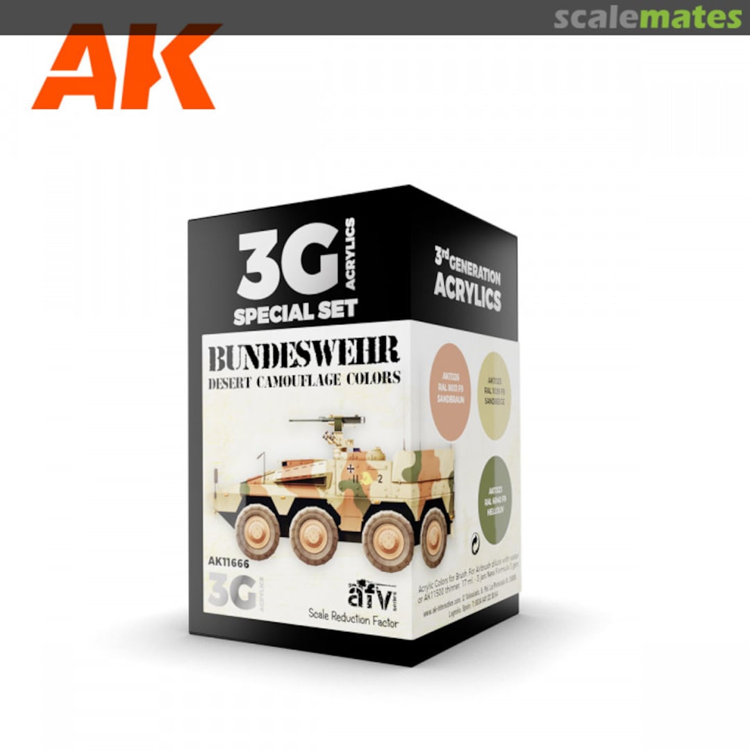 Boxart Bundeswehr Desert Camouflage Colors  AK 3rd Generation - AFV