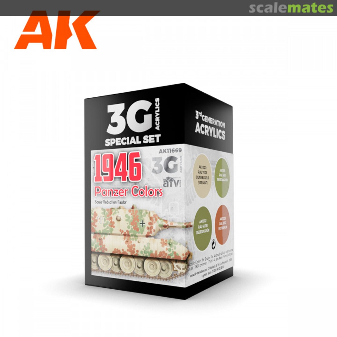 Boxart 1946 Panzer Colors   AK 3rd Generation - AFV