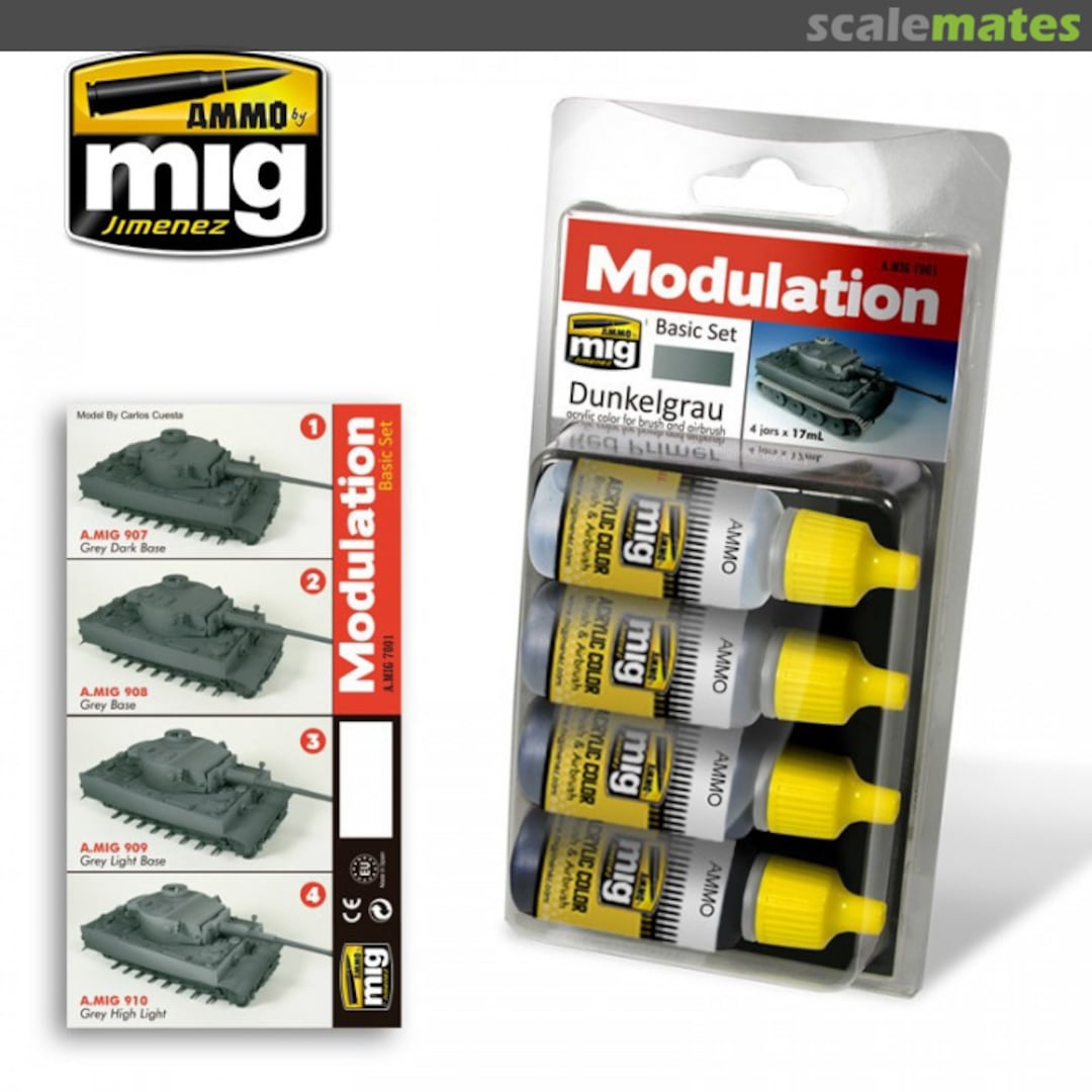 Boxart Dunkelgrau Modulation Basic Set  Ammo by Mig Jimenez