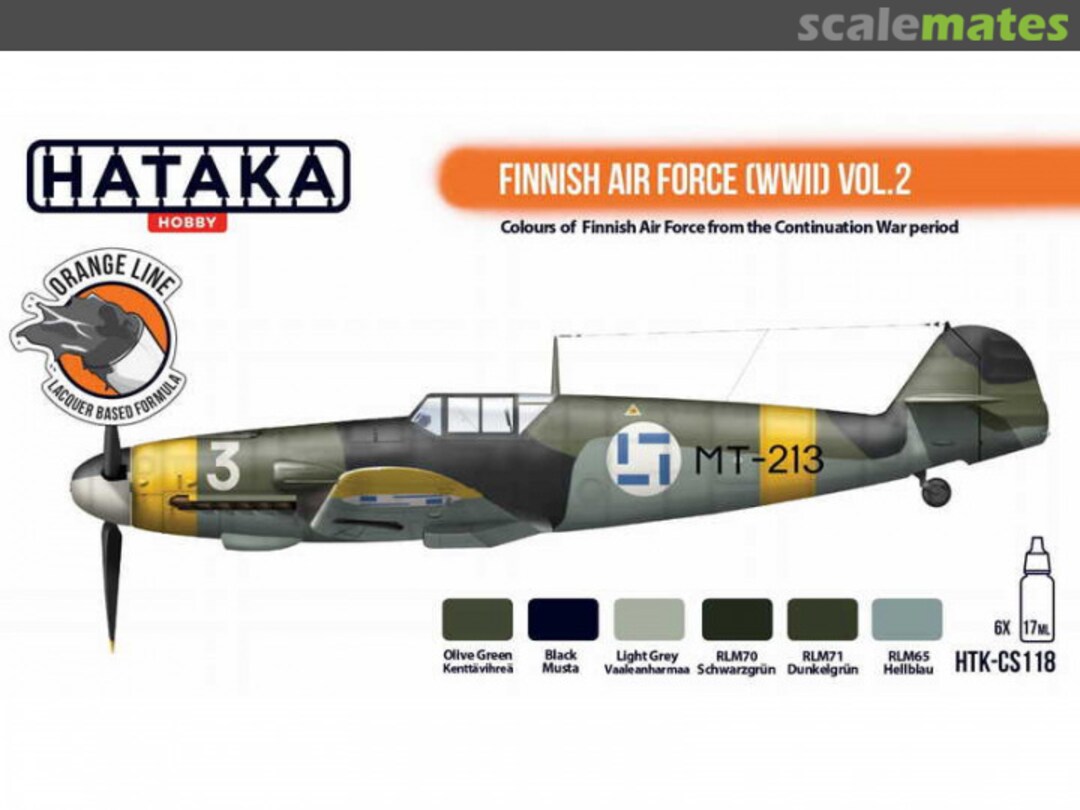 Boxart Finnish Air Force (WWII) Vol.2 HTK-CS118 Hataka Hobby Orange Line Boxart Finnish Air Force (WWII) Vol.2 HTK-CS118 Hataka Hobby Orange Line