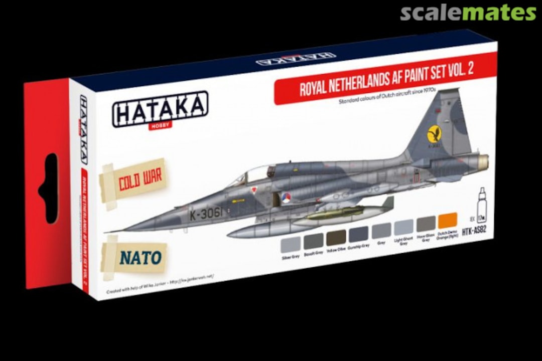 Boxart Royal Netherlands AF Paint Set Vol.2 HTK-AS82 Hataka Hobby Red Line