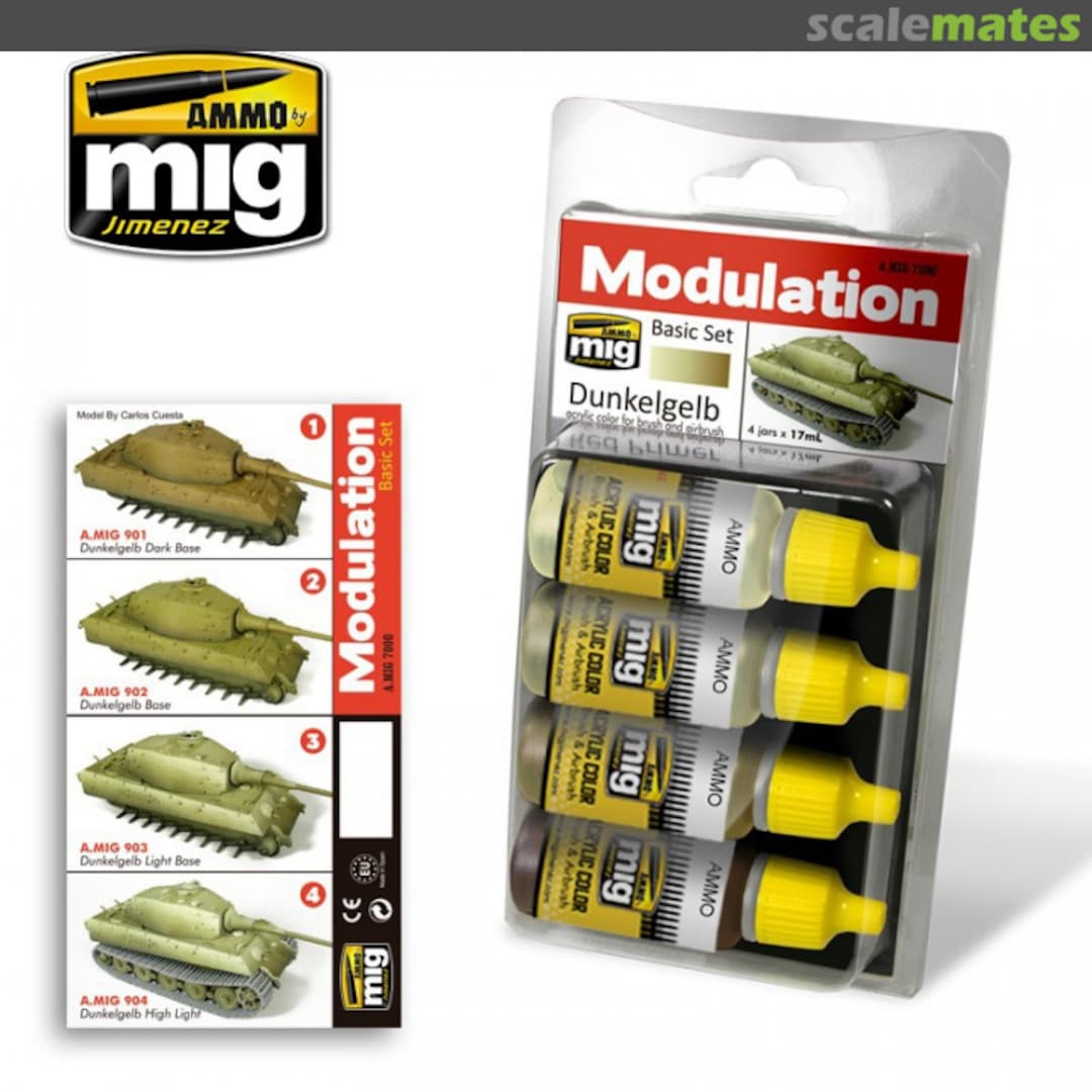 Boxart Dunkelgelb Modulation Basic Set  Ammo by Mig Jimenez