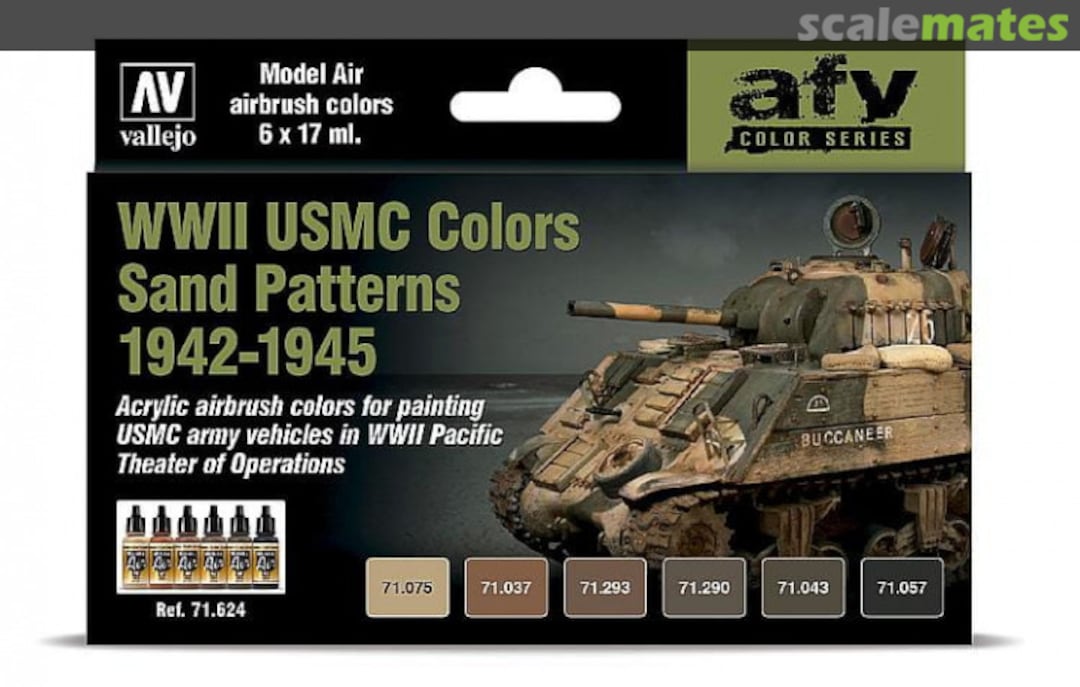 Boxart WWII USMC Colors Sand Patterns 1942-1945 Vallejo Model Air Boxart WWII USMC Colors Sand Patterns 1942-1945 Vallejo Model Air