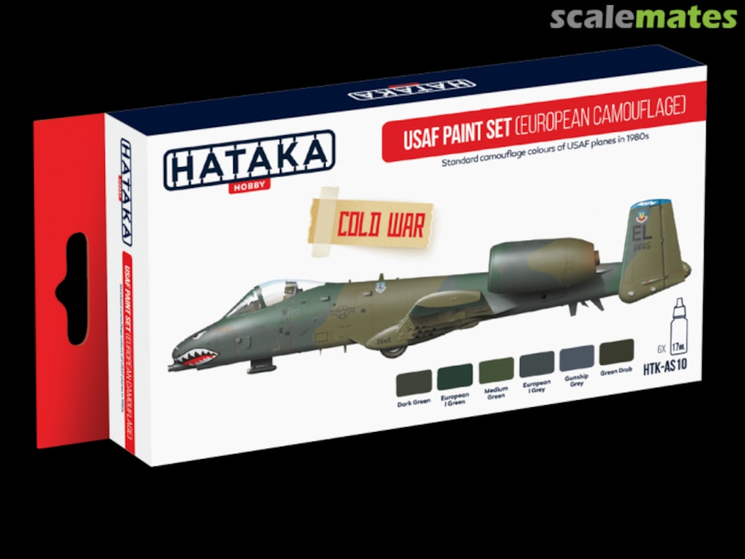 Boxart USAF Paint Set (European Camouflage) HTK-AS10 Hataka Hobby Red Line Boxart USAF Paint Set (European Camouflage) HTK-AS10 Hataka Hobby Red Line