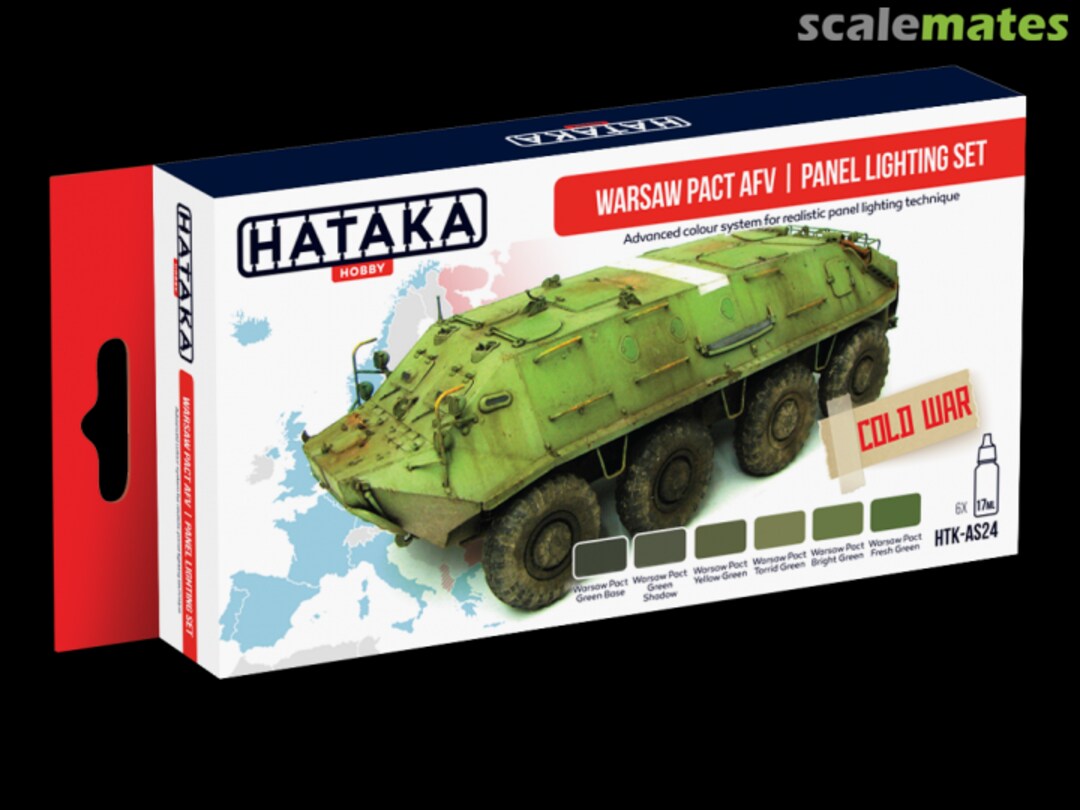 Boxart Warsaw Pact AFV | panel lighting set HTK-AS24 Hataka Hobby Red Line