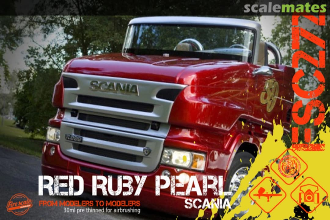 Boxart Red Ruby Pearl Scania  Fire Scale Colors