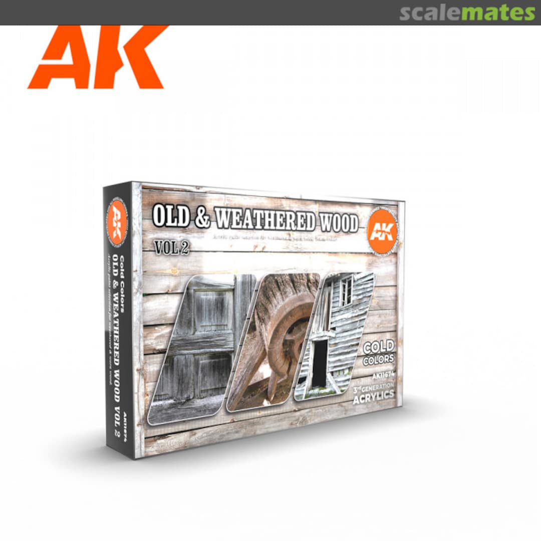 Boxart Old & Weathered Wood Vol 2  AK 3rd Generation