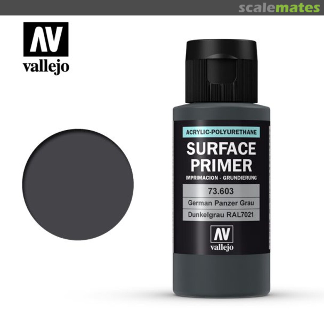 Boxart German Panzer Grey - RAL 7021 (Primer) 73.603 Vallejo Surface Primer Boxart German Panzer Grey - RAL 7021 (Primer) 73.603 Vallejo Surface Primer