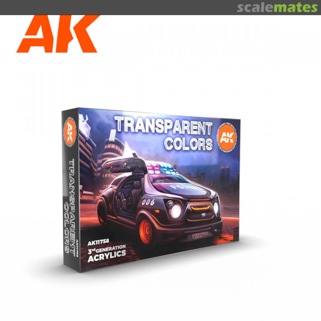 Boxart Transparent Colors Set  AK 3rd Generation