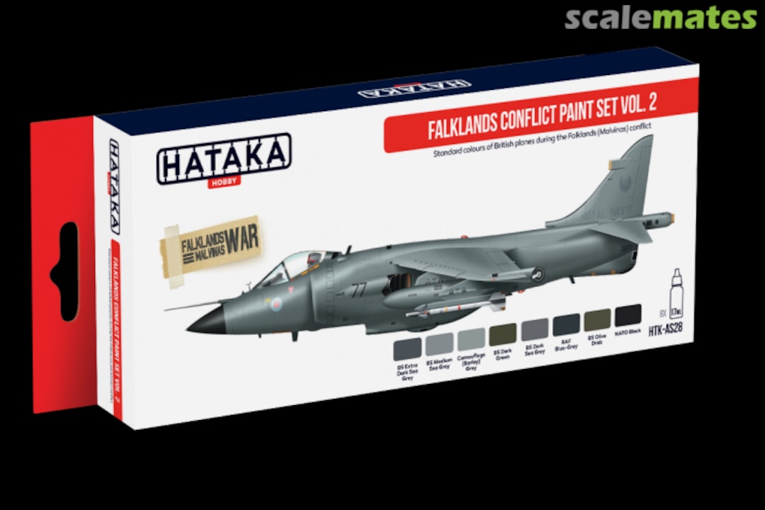 Boxart Falklands Conflict paint set vol. 2 HTK-AS28 Hataka Hobby Red Line Boxart Falklands Conflict paint set vol. 2 HTK-AS28 Hataka Hobby Red Line