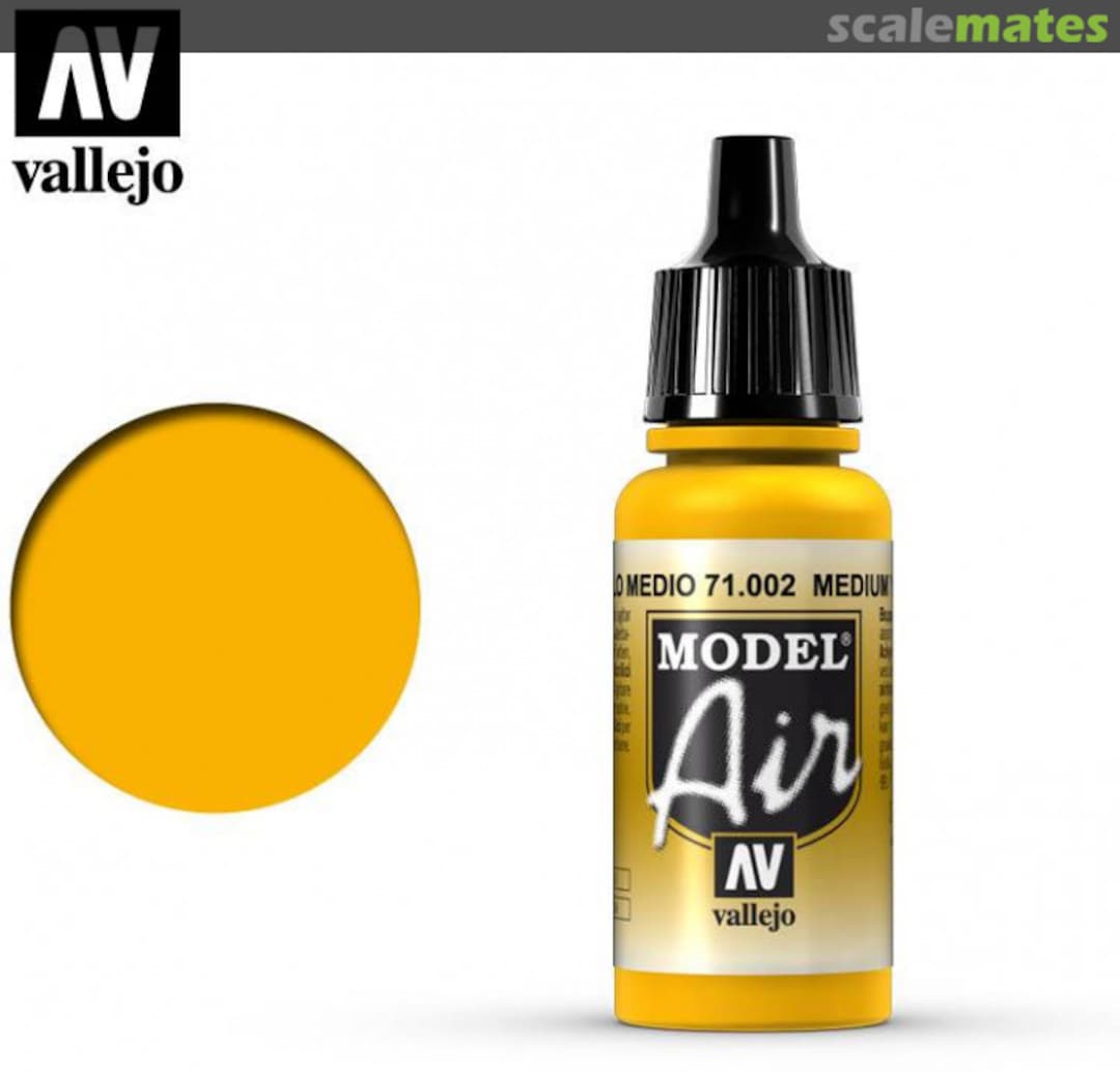 Boxart Medium Yellow 71.002 Vallejo Model Air Boxart Medium Yellow 71.002 Vallejo Model Air