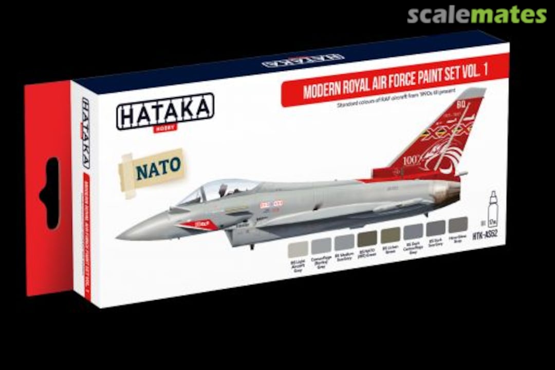 Boxart Modern Royal Air Force Paint Set Vol. 1 HTK-AS52 Hataka Hobby Red Line Boxart Modern Royal Air Force Paint Set Vol. 1 HTK-AS52 Hataka Hobby Red Line