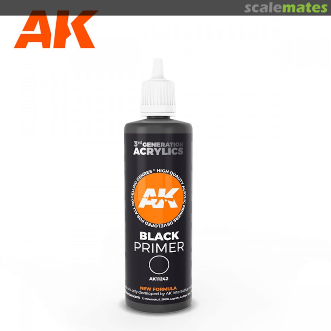 Boxart Black Primer  AK 3rd Generation