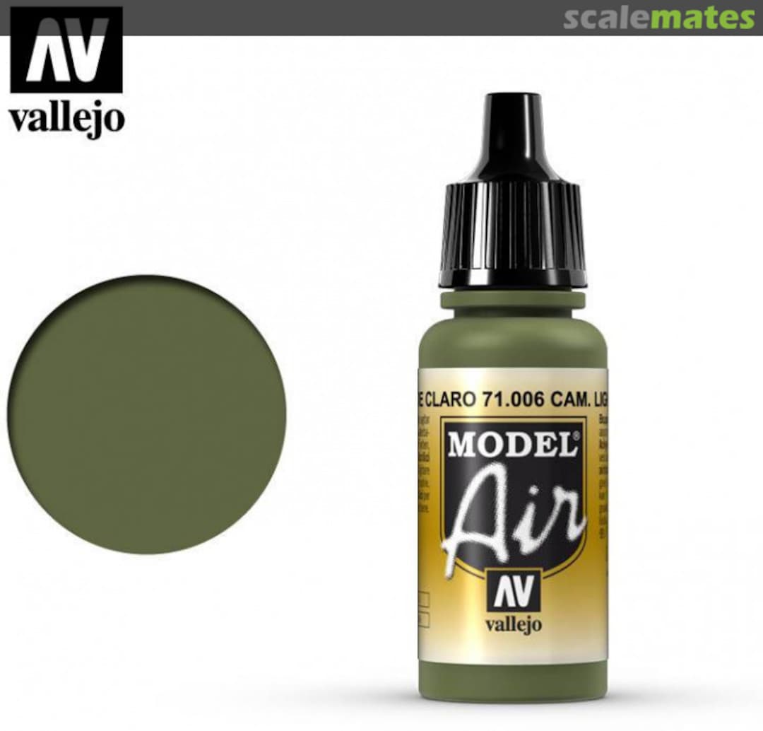 Boxart Light Green Chromate - Camouflage Light Green 71.006 Vallejo Model Air Boxart Light Green Chromate - Camouflage Light Green 71.006 Vallejo Model Air