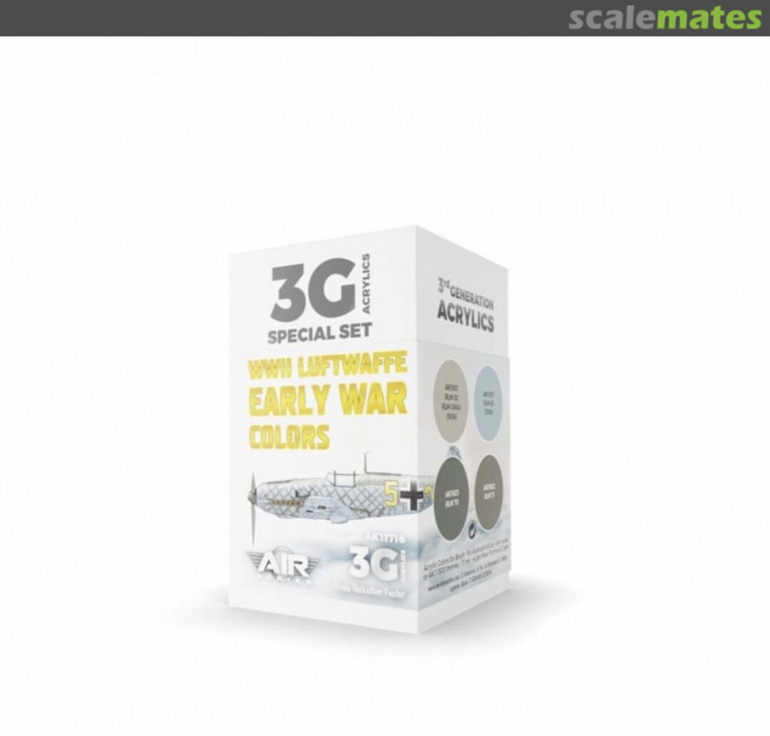 Boxart WWII Luftwaffe Early War Colors AK 11716 AK 3rd Generation - Air