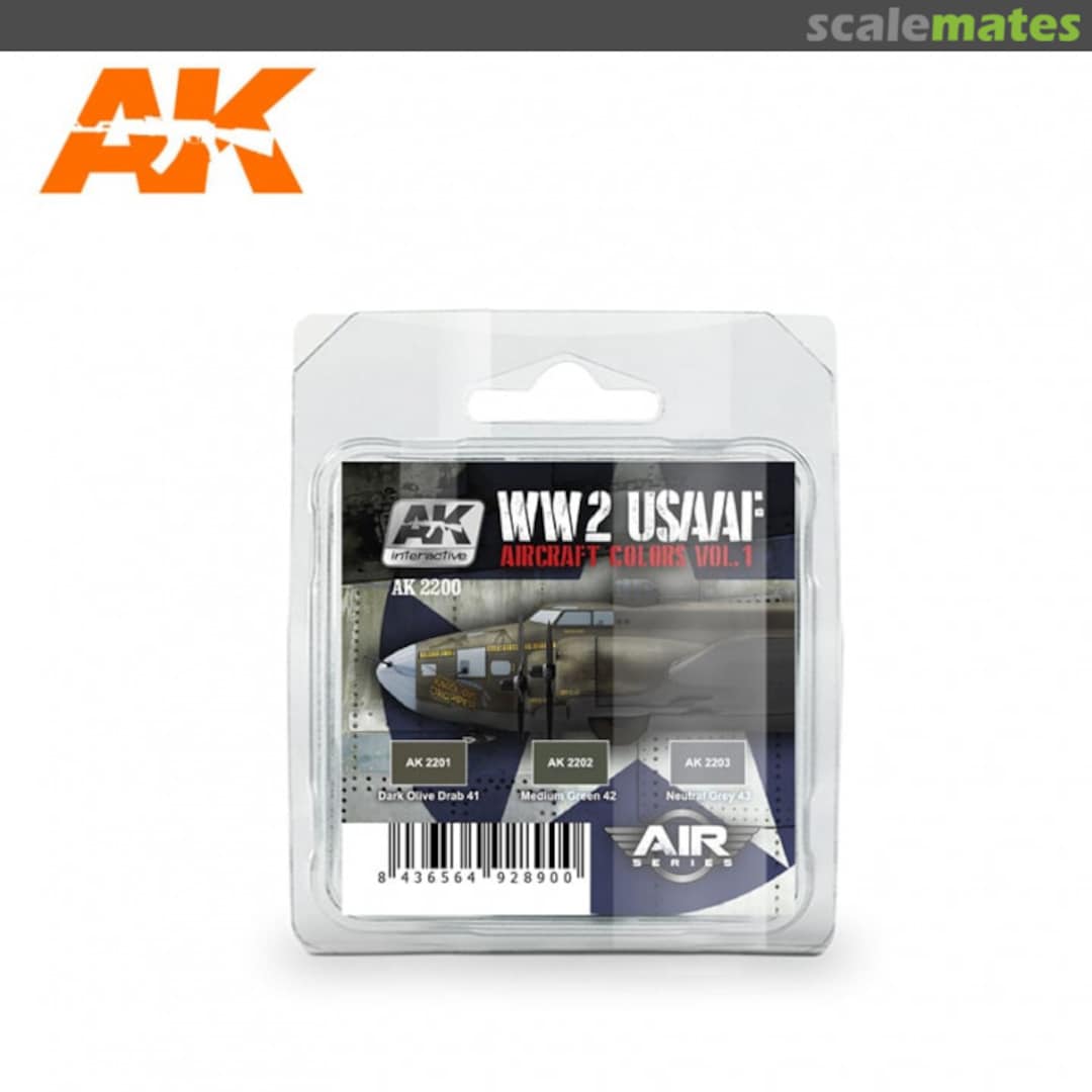 Boxart WW2 USAAF Aircraft Colors Vol. 1 AK 2200 AK Interactive Air Series