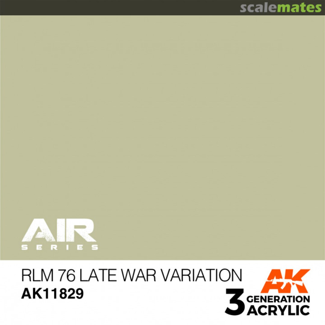 Boxart RLM 76 Late War Variation AK 11829 AK 3rd Generation - Air Boxart RLM 76 Late War Variation AK 11829 AK 3rd Generation - Air
