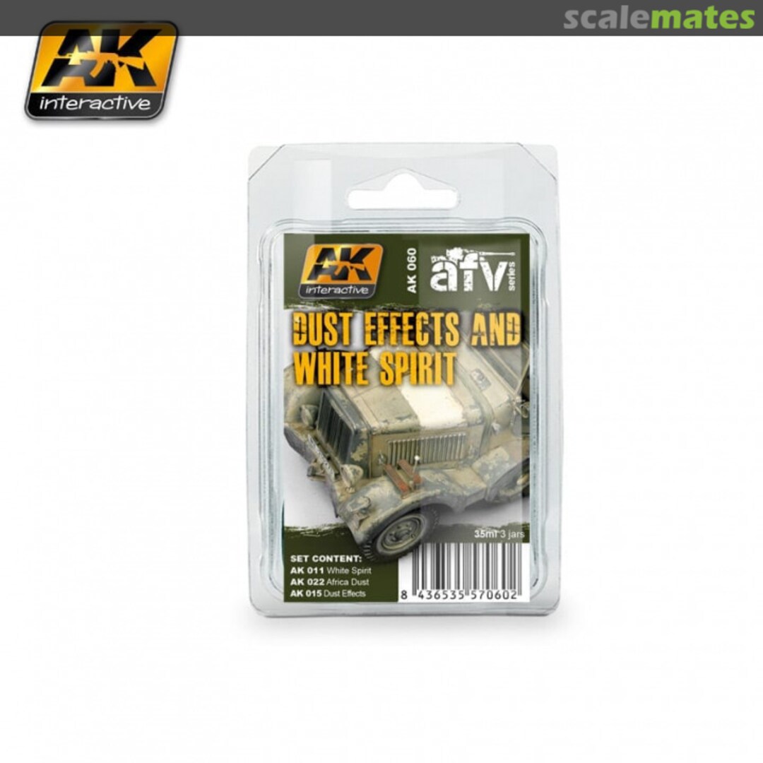 Boxart Dust effects & white spirit set AK 060 AK Interactive