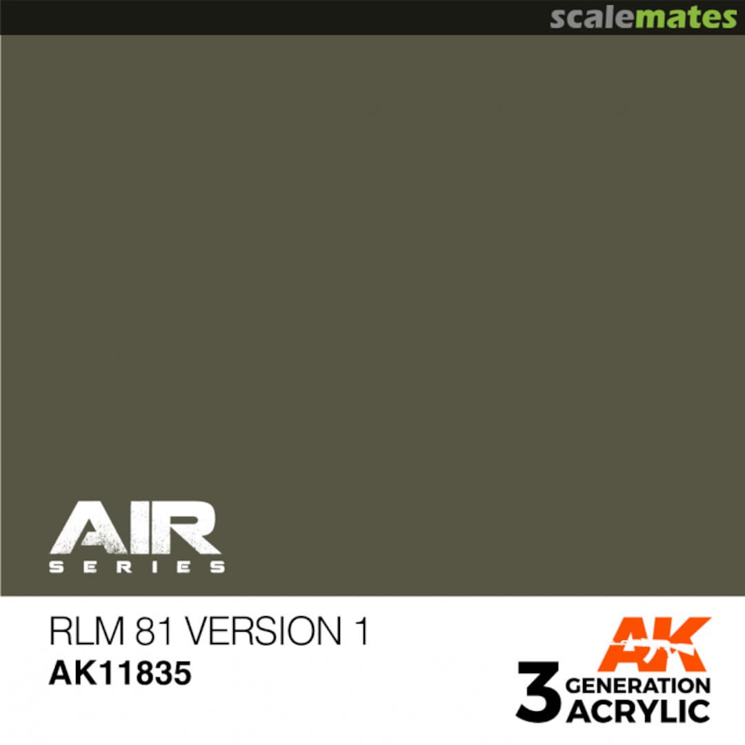 Boxart RLM 81 Version 1 AK 11835 AK 3rd Generation - Air Boxart RLM 81 Version 1 AK 11835 AK 3rd Generation - Air
