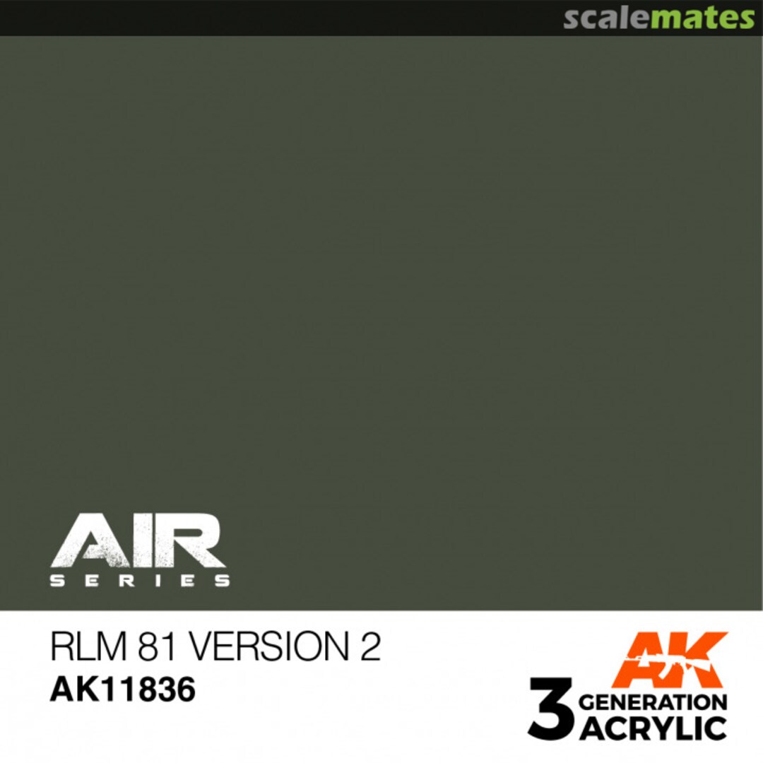 Boxart RLM 81 Version 2 AK 11836 AK 3rd Generation - Air Boxart RLM 81 Version 2 AK 11836 AK 3rd Generation - Air